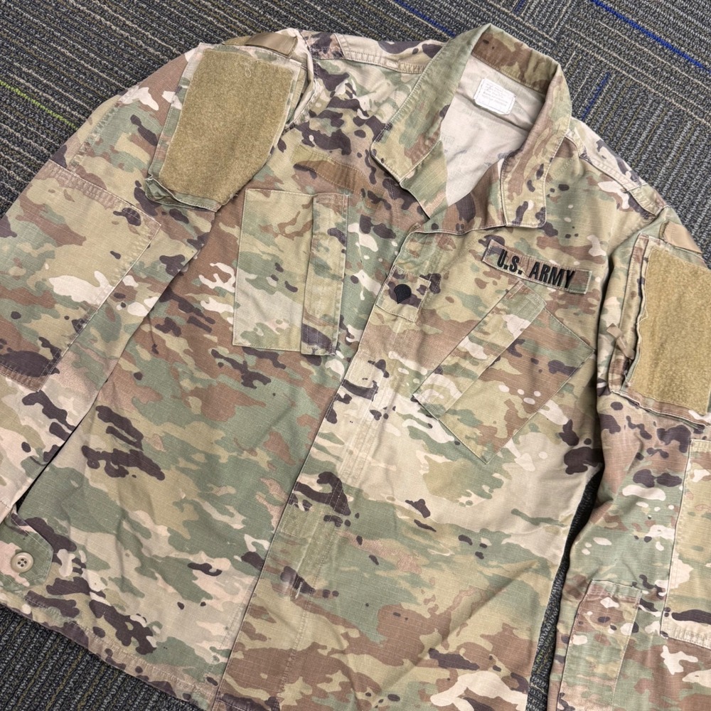 US Army OCP Multicam ACU Combat Coat Mens Small Regular Excellent Ripstop Jacket